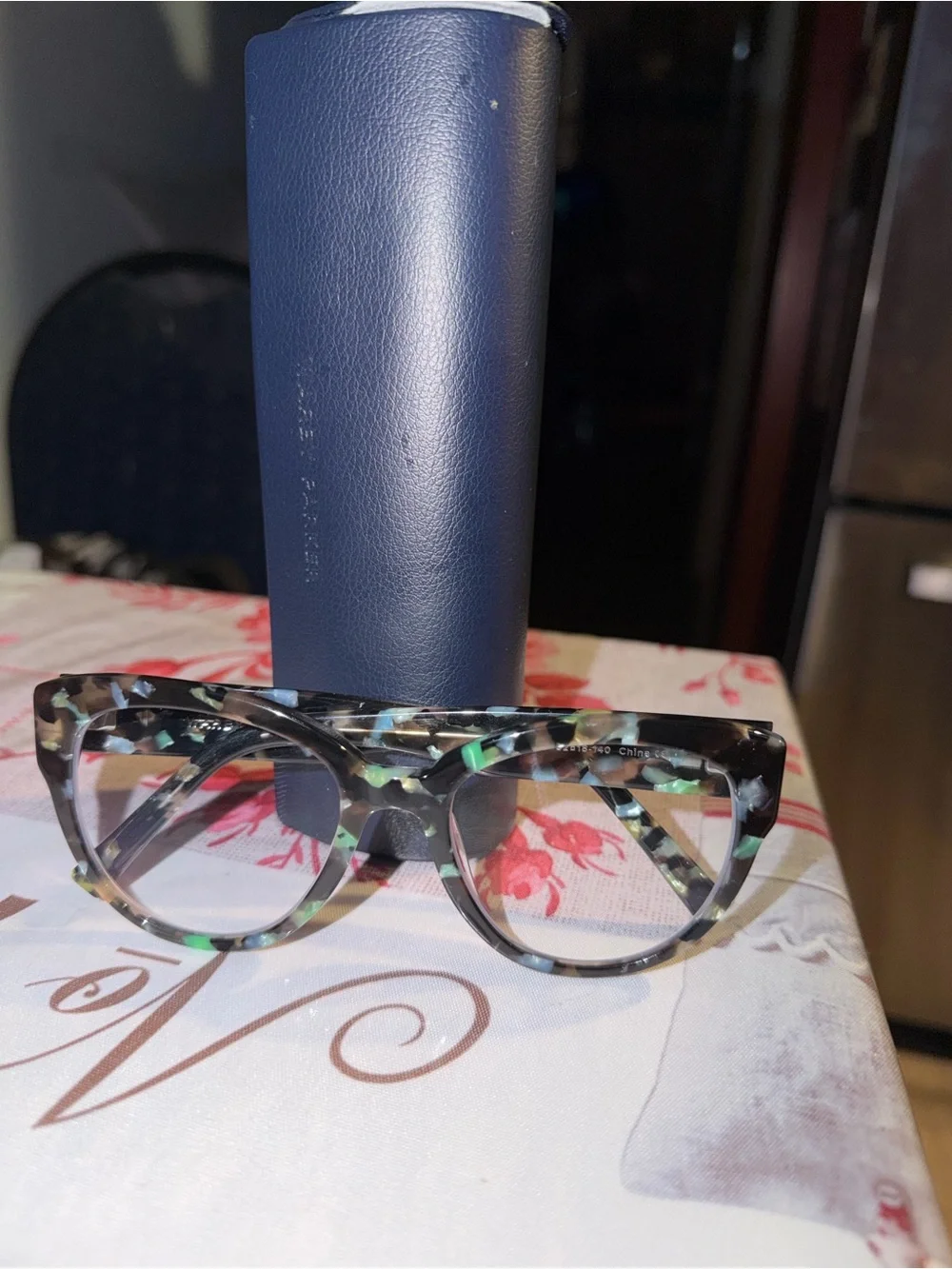 Tortoiseshell Cat Eye Glasses in Green & Black